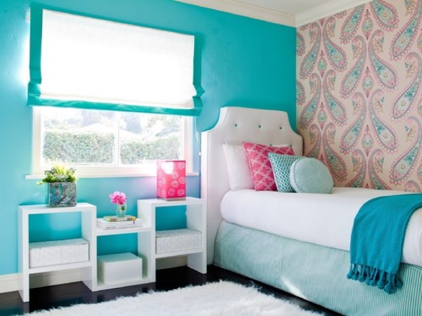 Bedroom,Contemporary Small Space Tween Bedroom Ideas For Girl With Awesome White Headboard Plus Comfortable White Bed Sheet And Unique Three Cubic Bedside Table In Nice White Color Also Soft White Fur Rug,Inexpensive And Cute Tween Bedroom Ideas For Girls
