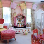 Bedroom,Pretty Small Space Boy And Girl Bedroom Ideas With Fabulous White Wood Baby Crab Plus Unique Open Bookshelf Also Comfortable Pink Ottoman,Exceptional Delightful Boy And Girl Bedroom Ideas
