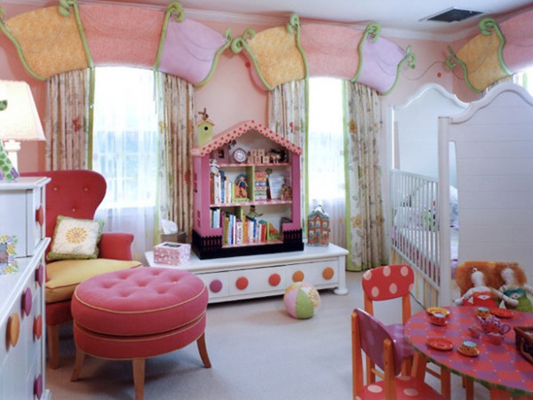 Bedroom,Pretty Small Space Boy And Girl Bedroom Ideas With Fabulous White Wood Baby Crab Plus Unique Open Bookshelf Also Comfortable Pink Ottoman,Exceptional Delightful Boy And Girl Bedroom Ideas