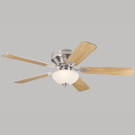 Furniture,Stunning Rectractable Blade Ceiling Fan Design Ideas With Cool Chrome Ceiling Fan And Nice Brown Wood Blades Also Gorgeous White Frosted Glass Light,Collection Of Retractable Blade Ceiling Fans Inspiration 