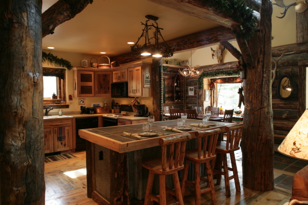 Furniture,Beautiful Craftsman Style Kitchen Design Ideas With Amazing Bright Wood Kitchen Cabinet And Wonderful Bright Floating Kithen Cabinet Also Comfortable Wood Dining Table Plus Vintage Bright Wood Dining Chairs ,Luxury Kitchen Designers