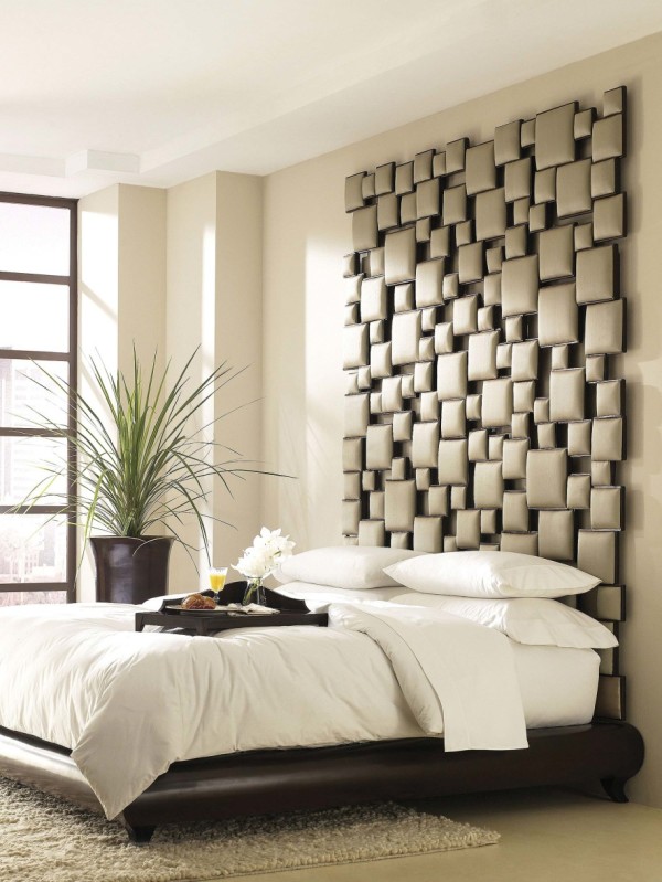 Bedroom,Impressive Creative Bedroom Design Inspiration With Oversize Headboard And Comfortable Black Bed Frame Also Soft White Mattress For Books Themed,Creative Bedroom Design Ideas