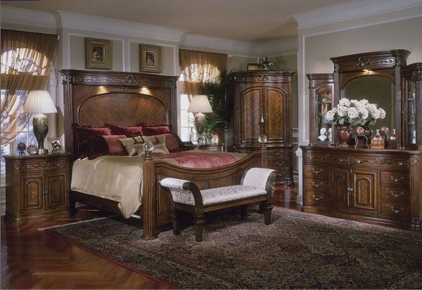 Furniture,Elegant Trendy Aico Furniture Design Inspiration With The Best Quality Wood Dressing Table And Comfortable Wool Carpet For Bed Room,Elegant Stylish Aico Furnitures Design Ideas