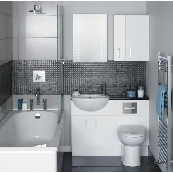 Bathroom,Good Looking Small Space Bathroom Design With Amazing White Ceramic Freestanding Bathtub And Comfortable White Ceramic Latrine Also Beautiful White Bathroom Vanity On Combined Nice White Ceramic Vessel Sink Plus Wonderful Wall Mirror,Fresh And Clean Bathroom Designs Modern