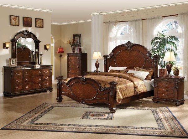 Bedroom,Cool Stylish Beige Scheme Traditional Bedroom Design With Beautiful White Curtain Oval Window And The Best High Quality Wood Bed Frame On Combined White Mattress Also Antique Brown Dresser,Style Traditional Bedroom 