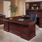 Office & Workspace,Elegant Wooden Executive Office Desk Design With Modern Black Arm Chair And Beautiful Wooden Chest Also Antique Wood Cabinet ,Comfort Workspace With Exetucutive Office Desks