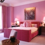 Bedroom,Dazzling Pink Themed Best Wall Color For Bedroom Design Inspiration With Cool Pink Striped Bed Frame On Combined Comfortable White Bed Sheet And Gorgeous Black Bedside Tables Plus Beautiful Cream Cup Table Lamps Also Trendy Brown Wood Round Table,Modern Best Wall Colors For Bedroom Designs