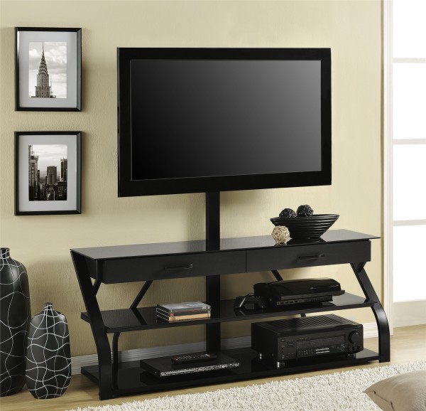 Furniture,Beautiful Furniture Tv Stands For Plasma Tv Design Ideas With Stylish Black Drawers And Nice Black Wood Shelves Also Gorgreous Cream Wall Paint Plus Wonderful Black Picture Frames,Contemporary Furniture Tv Stands For Plasma Tv Inspiration