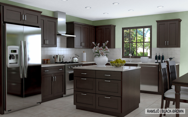 Furniture,The Best Cool Ikea Kitchen Design Software With Beautiful Black Brown Floating Wood Cabinet And Cool Stainless Cooker Hood Also Wonderful Kitchen Island In Black Brown Color On Combined White Countertop Plus Nice White Tile Floor,Amazing Ikea Kitchen Design Software