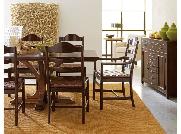 Dining Room,Impressive Costa Del Sol Marquetry Stanley Furniture Dining Set Design With Style Square Wood Dining Table And Nice Wood Chairs On Combined Dark Brown Color Also Soft Sisel Rug,Stanley Furniture Dining Room 