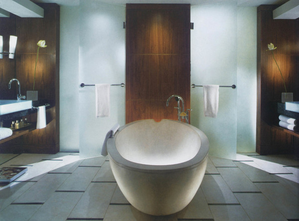 Bathroom,Extraordinary Large Space Bath Design Ideas With Stunning White Free Standing Bathtub On Combined Beautiful Bright Tile Floor And Gorgeous Chrome Moen Bathtub Faucet Also Amazing Double Wall Hook ,Admirable Bath Designs To Your Bathroom 