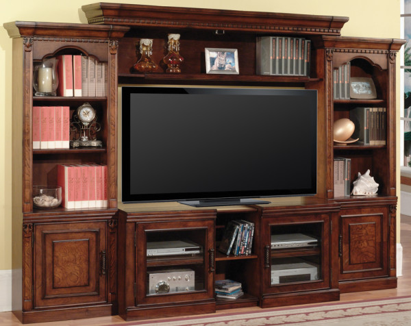 Furniture,Adorable Parker House Furniture Retailer Design With Oversize Wall Entertaiment On Combined Black Color And Antique Wood Bookcase,Marvelous Parker House Furniture Retailers And Large Entertaiment Wall