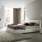 Bedroom,Gorgeous Bedroom Inspiration With Comfortable Brown Puffy Bed On Combined Soft Big Brown Pillow And Comfortable Headboard Also Nice Cozy White Fur Rug,Modern Bedroom Inspiration