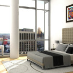Furniture,Fabulous Interior Design Design With Picturesque Brown Bed Frame On Combined Comfortable White Bed Sheet And Soft Height Brown Headboard Also Cosy Black Single Seater Sofa Plus Splendid White Wall Paint,Affordable Interior Design Design For Your Home