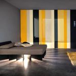 Bedroom,Extraordinary Modern Bedroom Color Scheme Design Inspiration With Unique Black Bed Frame On Combined Led And Soft Gray Mattress Also Soft Yellow Rectangular Plus Cozy Black Double Cushion Ottoman For Little Boys Bedroom,Modern Bedroom Color Schemes
