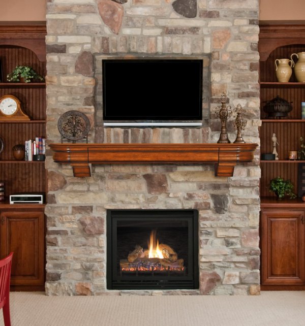 Furniture,Exquisite Tv Wall Panel Design Ideas With Excellent White Brick Stone Wall Panel And Stylish Brown Teak Wood Floating Fireplace Shelving Also Charming Open Cabinet ,Modern Tv Wall Panel Designs