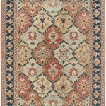 Interior,Wonderful Rizzy Rug Design Ideas With Beautiful Persian Design Of The Baktarri Showcases Navy Background And A Red Border And Intriguing Highlights In Shades Of Tan, Sage, Light Blue, Dusty Gold And Green,Amazing Rizzy Rugs Design