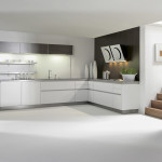 Furniture,Astounding Large Space Interior Design Picture With Marvelous White Kitchen Cabinet On Combined Nice Stainless Countertop And Wonderful Stainless Wall Mount Shelves Also Modern Oven Stove Built In Craft,Pretentious Interior Design Pictures 2015