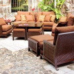 Living Room,Cool Awesome Woven Castelle Patio Furniture Design With Nice Colorado Springs And Beautiful Brown Color Also Modern Wood Table,Nice Spectacular Outdoor From Castelle Patio Furniture