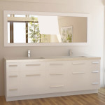 Bathroom,Fabulous White Granite Vanity Top Design Inspiration With Modern Sink And Modern White Cabinet Also Cool Horizontal Mirror For Elegant Concept,Elegant White Granite Vanity Top Your Inspiring