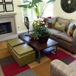 Furniture,Fabulous Sitting Room Design With Exquisite Grey Sofas On Combined Soft Cushions And Cool Brown Wood Coffe Table Plus Beautiful Potted Plants Also Charming Fire Pit ,Some Fancy Sitting Rooms