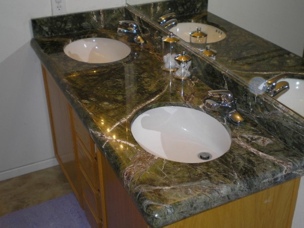 Bathroom,Elegant Custom Bathroom Vanities Granite Design Ideas With Cool Stylish Double Sink And Nice Wood Cabinet ,Modern Concrete Bathroom Vanities Granite Designed To New Energize