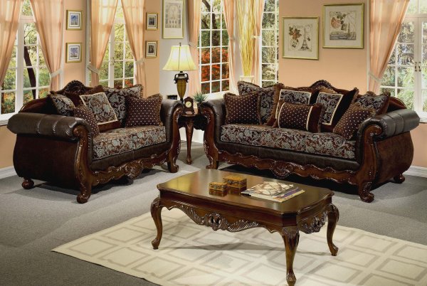 Furniture,The Best Beautiful Sofa For Small Living Room Design Inspiration With Wonderful Brown Wooden Sofa On Combined Beautiful Floral Pattern And Gorgeous Table Lamp Also Charming Brown Wood Coffe Table Plus Soft Beige Geomatric Rug For Luxurious Concept,The Most Convenient Sofas For Small Living Rooms