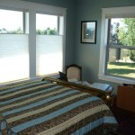 Interior,Wonderful Horizontal Top Down Bottom Up Wood Blind Design Ideas With Beautiful White Color And Comfortable Bed On Combined Funny Colorful For Bedroom,Top Down Bottom Up Wood Blinds Decoration