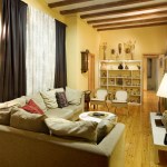 Furniture,Cheap And Beautiful Sofa For Small Living Room Design Ideas With Stylish Gray I Shaped Sectional Sofa And Cool Natural Rattan Chairs On Combined Nice Bright Wood Floor Also Gorgeous White Rectangular Tuscan Side Table Plus Beautiful Over Table Lamp,The Most Convenient Sofas For Small Living Rooms