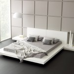 Bedroom,Cool Amazing Large Space Bedroom Color And Design With Stylish Platfrom Bed In Beautiful White Wood Bed Frame On Combined Comfortable Gray Bed Sheet Also Gorgeous White Pendant Lamp For Modern Concept,Affordable Teenage Bedroom Colors And Designs Latest
