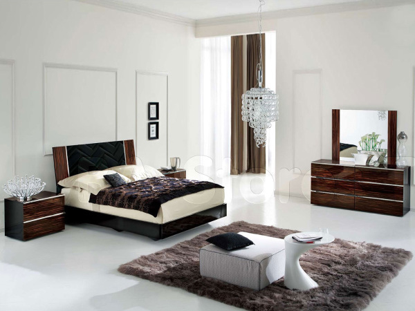 Bedroom,Marvelous White Wall Paint Contemporary Bedroom Design Ideas With Comfortable Wood Low Profile Bed And Nice Brown Wood Nightstand Table Also Soft Gray Rug On Combined White Tiles,Relaxed Plan Contemporary Bedroom
