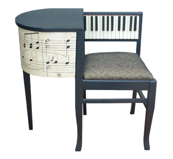 Furniture,Marvelous Art Furniture Design Ideas With Gorgeous Wood Chair And Black White Table Set Also Stylish Judith RicKenbacher Design,Creative And Fuctional Art Furniture Inspiring