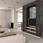 Interior,Dazzling Open Plan Interior Design Photo With Comfortable White Leather Sleeper Sofas Plus Nice Bright Brown Retangular Table And Wonderful Entertaiment Center Also Stylish Breakfast Nook Using Beautiful White Wall Paint,Best High Quality Interior Design Photos To Your Living Room