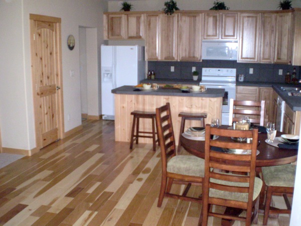Furniture,Adorable Reclaimed Wood Kitchen Cabinet Design Ideas With Style Oak Unfinished And Cool Black Countertop Also Charming Wooden Flooring Plus Vintage Dining Set For Rustic Concept,Reclaimed Wood Kitchen Cabinets 
