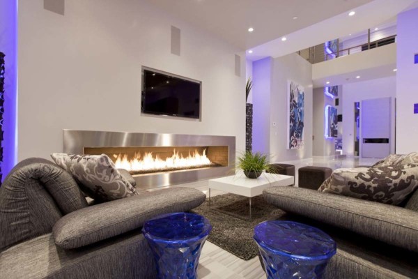 Bedroom,Beautiful Design A Room With Amazing Gray Fabric Sofa And Beautiful White Rectangular Table On Combined Soft Gray Rug Also Cool Fireplace Plus Picturesque Tv Wall Units On The White Wall,Design A Rooms Latest