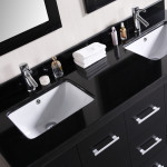 Bathroom,Minimalist Black Bathroom Vanities Granite Design Ideas With Modern Two Sink And Modern Black Wood Cabinet,Modern Concrete Bathroom Vanities Granite Designed To New Energize