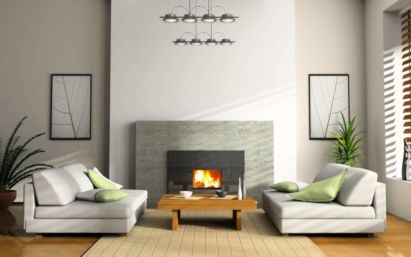 Furniture,Enthralling White Wall Paint Furniture Small Space Decoration With Comfortable White Sofas And Nice Bright Brown Wood Coffe Table On Combined Soft Cream Rug Plus Trendy Brown Glossy Wood Floor Also Gorgeous Fireplace,Modern Living Room Design With Comfortable Furniture Small Spaces