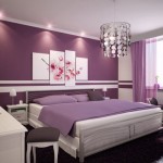 Bedroom,The Best Beautiful Teenage Bedroom Color Design With Cool Stainless Bed Frame On Combined Comfortable Double White Bed Sheet Plus Exquisite White Wood Nightstand Table And Beautiful White Wood Vanity Table Also Splendid Flowers Picture On The Purple Wall Plus Soft Dark Purple Fur Rug For Luxurious Concept,Design Perfect Teenage Bedroom Colors