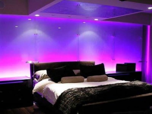 Bedroom,Awesome Purple Wall Paint Bedroom Paint Ideas With Nice White Bed Sheet And Soft Black Bed Cover Also Trendy Black Wood Bed Frame,11 Bedroom Paint Ideas Trends In 2015 You Must See