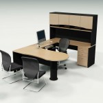 Furniture,Contemporary Black Iron Chair And Cool Taek Wood Workbench With Beautiful Black Arm Chair Also Pretty Office Furniture Desk Decoration,Fabulous Office Furniture Desks Decoration