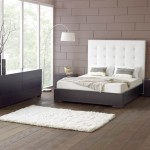 Bedroom,Contemporary Smart Bedroom Design Ideas With Wonderful Platform Bed On Combined Soft White Mattress And Cozy White Headboard Also Gorgeous White Fur Rug,Modern Smart Bedroom Design To Comfort Sleeping