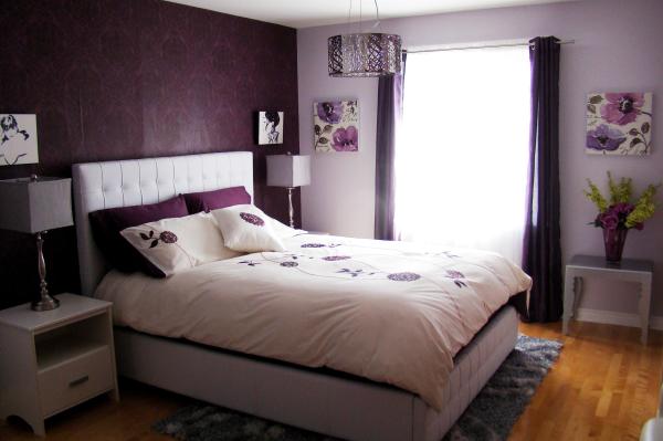 Bedroom,Trendy White Ceiling Small Bedroom Decorating Ideas For Girls With Wonderful White Leather Low Profile Bed On Combined Nice Light Yellow Floral Ornament Bed Sheet And Beautiful White Wood Nightstand Tables Plus Elegant Table Lamps Also Cool Stainless Drum Pendant Lamp,Astounding Small Bedroom Decorating Ideas For Girls With Romantic Concept