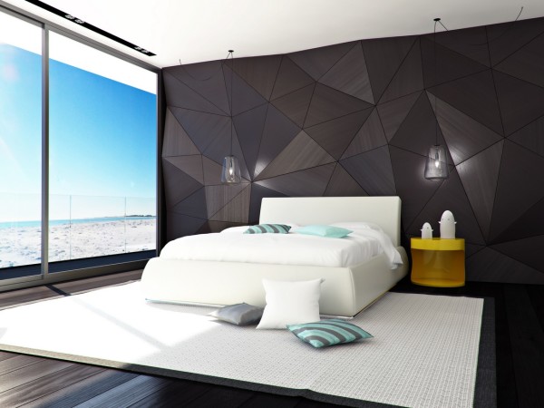 Bedroom,Nice Spectacular Brown Jewel Scheme Modern Bedroom Ideas With Comfortable White Bed Frame On Combined Soft White Mattress And Nice Yellow Bedside Table Also Pretty White Gray Rug,Modern Bedroom Design