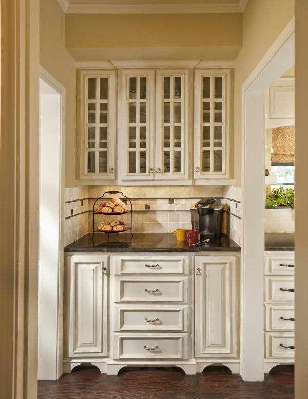 Furniture,Stunning Cream Wall Paint Cabinet Door Design Inspiration With Nice White Wood Kitchen Cabinet On Combined Beautiful Black Granite Countertop And Adorable White Floating Kitchen Cabinet Plus Cool Clear Glass Door Also Trendy Cream Ceramic Subway Tile Backspash,Unique Cabinet Doors For Kitchen