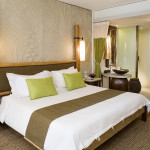Furniture,Splendid Small Space Bedroom Interior Design With Cool White Bed Cover And Nice Dark Brown Wood Nightstand Table On Combined Beautiful Vase Also Wonderful Corner Bathroom Vanity,Cool Home Interior Designs Of 2015