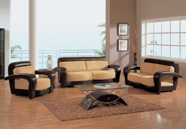 Furniture,Picturesque Yellow Mixed Dark Brown Leather Couch Protector Design Inspiration With Beautiful Glass Table On Combined Unique Black Curved Legs And Soft Brown Fur Rug Also Trendy Brown Laminate Flooring ,Comfortable Leather Couch Protector