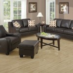 Furniture,Dazzling Large Space Decorative Pillows For Couche With Comfortable Black Leather Sofas And Soft Black Leather Ottoman Plus Gorgeous Oval Glass Table Also Trendy Bright Brown Laminate Flooring,Cute And Pretty Decorative Pillows For Couches