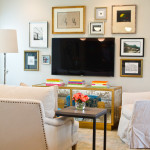 Furniture,Extraordinary Interior Design Design With Nice White Sofas And Cool Tv Wall Units Also Beautiful White Drum Floor Lamp,Affordable Interior Design Design For Your Home