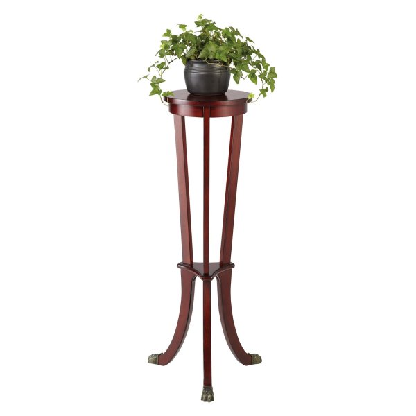Interior,Wonderful Indoor Plant Decoration Ideas With Beautiful Tall Wood Plant Stand In Brown Color And Cool Stylish Small Potted Plant In Black Color ,Indoor Plant Decoration Ideas