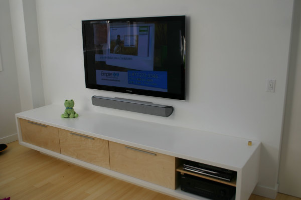 Furniture,Amazing White Wall Paint Flat Screen Tv Wall Design Inspiration With Beautiful Tv Wall Unit Plus Wonderful Entertainment Center In Gorgeous White Mixed Bright Brown Color Also Nice Bright Wood Floor ,Stunningly Beautiful And Modern Flat Screen Tv Wall Designs